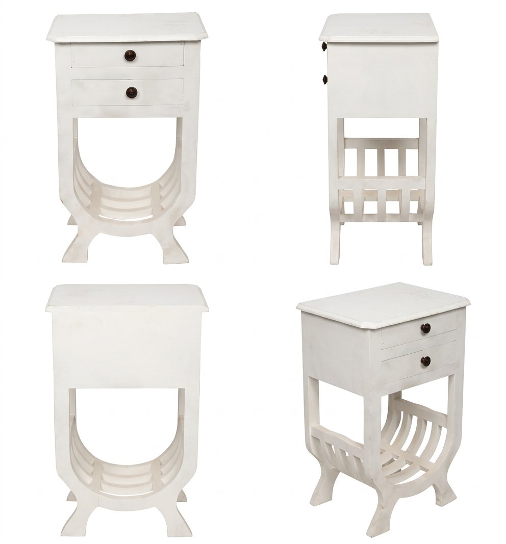 Handcrafted Wooden Side Table – Solid Wood Accent Table for Living Room & Bedroom