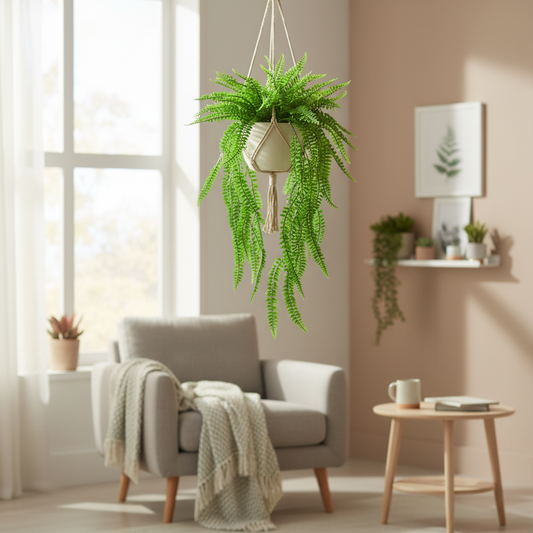 AFF Artificial Boston Fern Hanging Creeper Plant (80 cm / 126g)