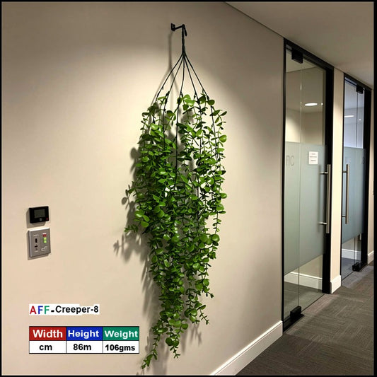 AFF Artificial Light Green Eucalyptus Hanging Creeper Plant (86 cm / 106g)-AFF Artificial Green Creeper 90 cm | AFF-Creeper-8