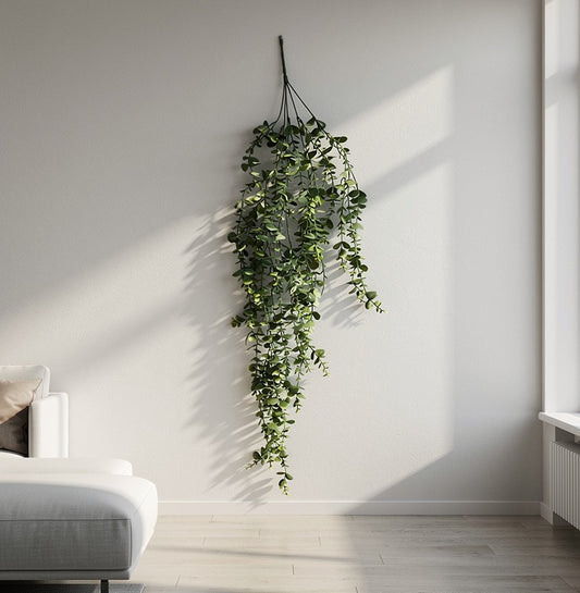 AFF Artificial Green Eucalyptus Hanging Creeper Plant (92 cm / 132g)