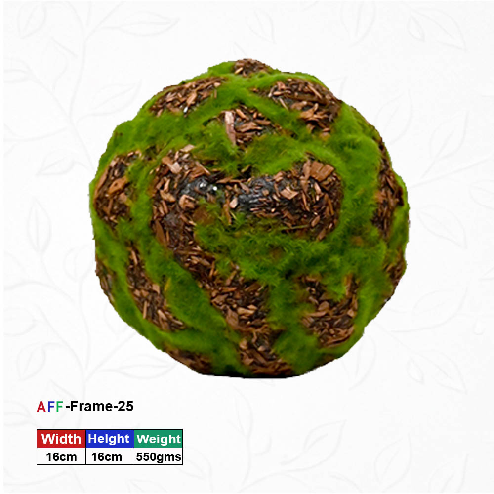 Wall-Mounted artificial moss Frame-16X16 cm