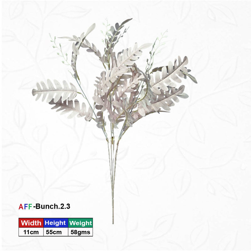 Artificial Plant Leaves Stem Light Yellow
