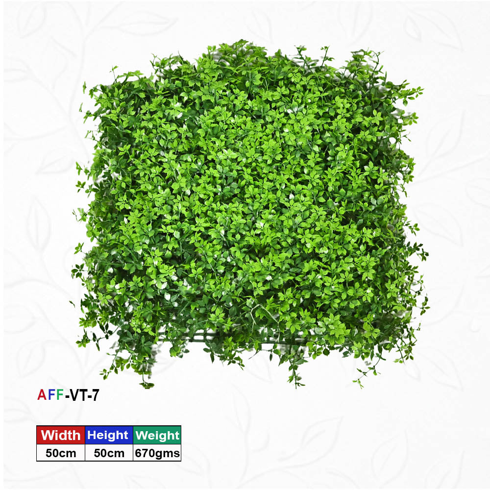 Artificial Flower Factory Premium Artificial Mixed Greenery Wall Panel (50x50 cm) – Vibrant Vertical Garden for Home Decor, Office Accents & Outdoor Privacy Screens