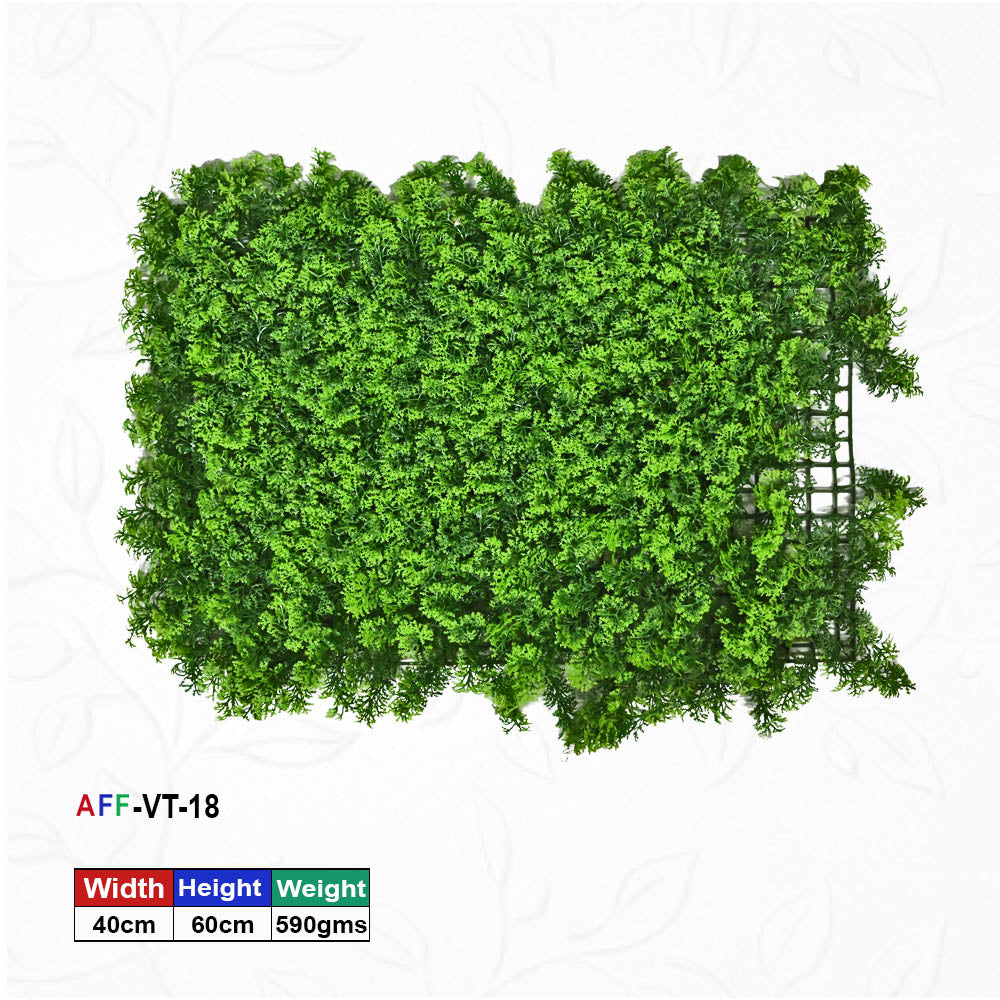 Artificial Flower Factory Premium Artificial Mixed Fern & Ivy Wall Panel (40x60 cm) – Detailed Foliage Backdrop for Home Decor, Office Accents & Balcony Privacy Screen