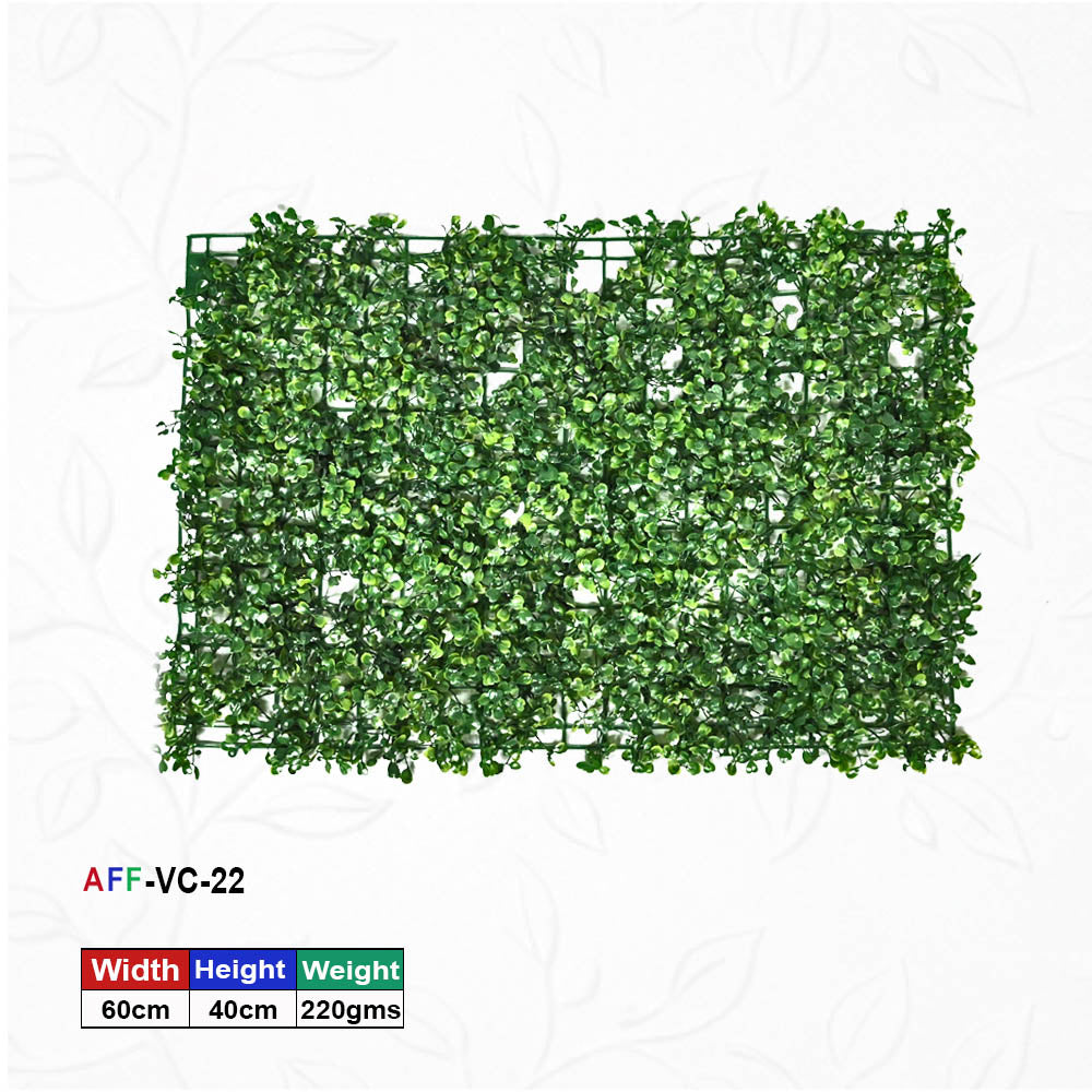 Artificial Flower Factory Value-Series Lightweight Foliage Panel (60x40 cm) – Economical Greenery Solution for Crafting & Simple Wall Accents