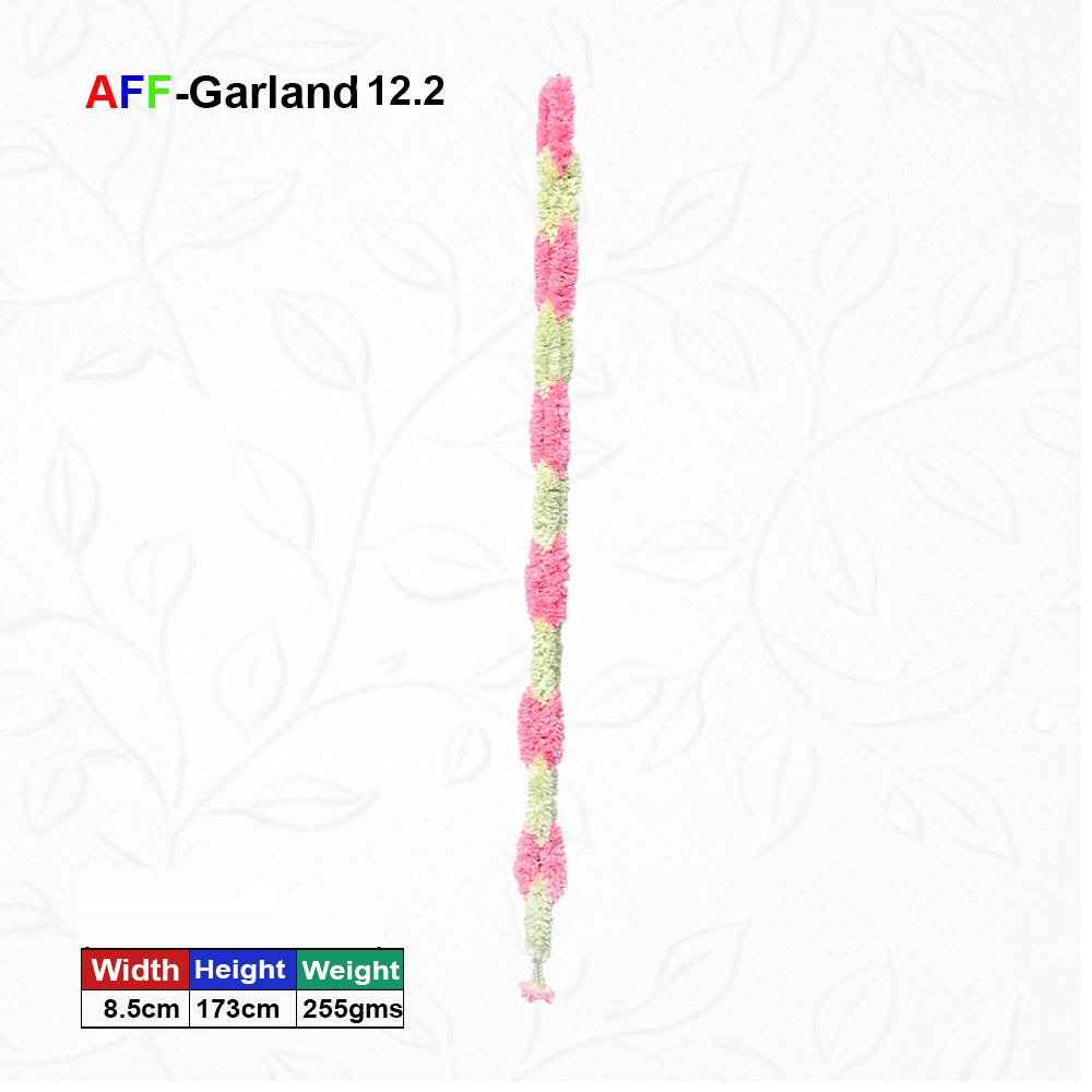 Artificial Flower Garland Sakad Ladi Pink & White |Pack of 1