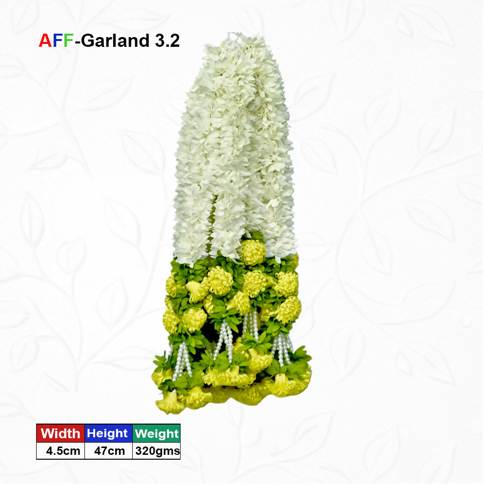 Artificial Flower Garland with pearl | AFF-Garland-3.2| Price Rs.1200/10pcs
