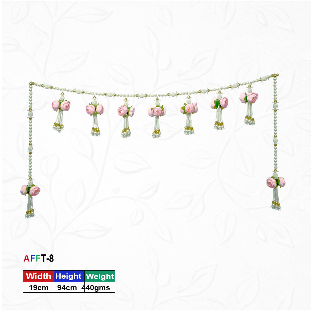 Premium Artificial Floral & Pearl Latkan Toran