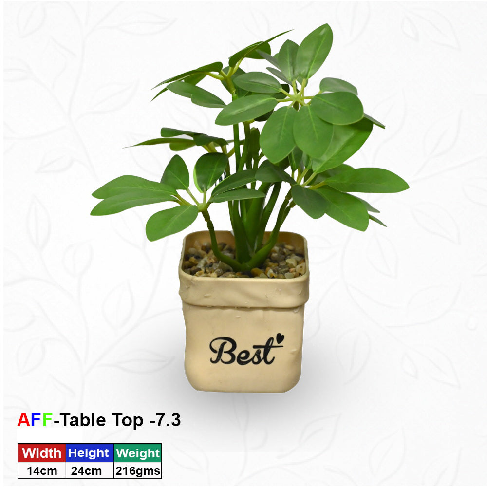 Artificial Succulent Emerald Umbrella Leaf Tabletop