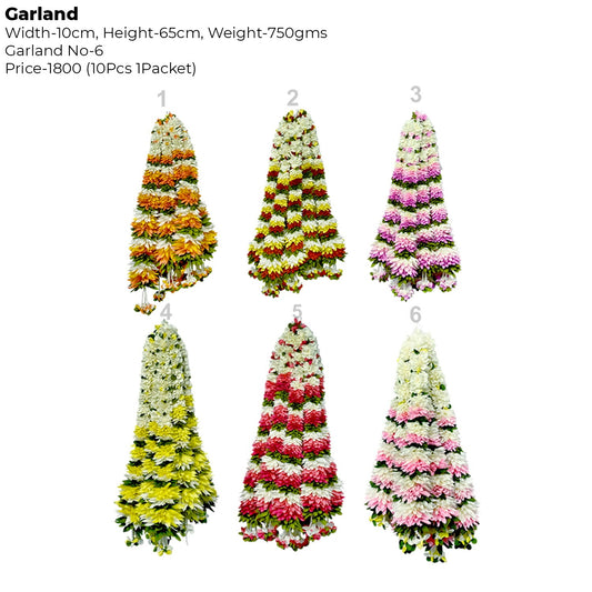Artificial Flower Garland Dhol Ladi | AFF-Garland-6.4 | {Different colors are available}