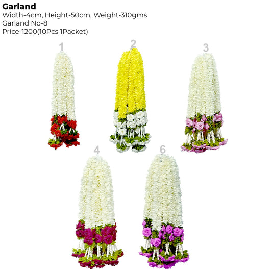 Artificial Flower Garland with pearl | AFF-Garland-3.3