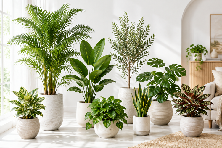 Premium artificial potted plants and indoor trees collection