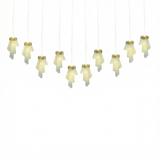 Crystal Veil Modern Decorative Pendant Hanging Light