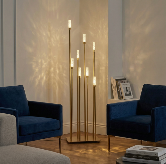 Glow Modern Multi-Tiered Decorative Floor Standing Lamp