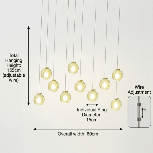 Apple Glow Modern Decorative Pendant Hanging Light