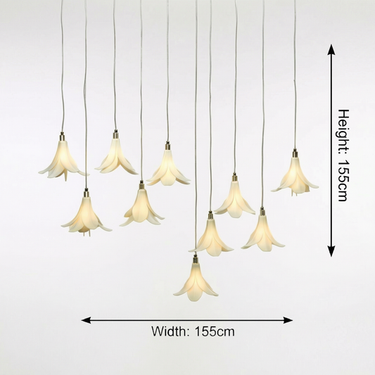 Lily Bloom Modern Decorative Floral Pendant Hanging Light