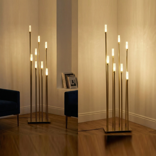 Glow Modern Multi-Tiered Decorative Floor Standing Lamp