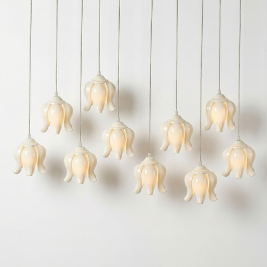 Lily Glow Modern Decorative  Lily Pendant Hanging Light