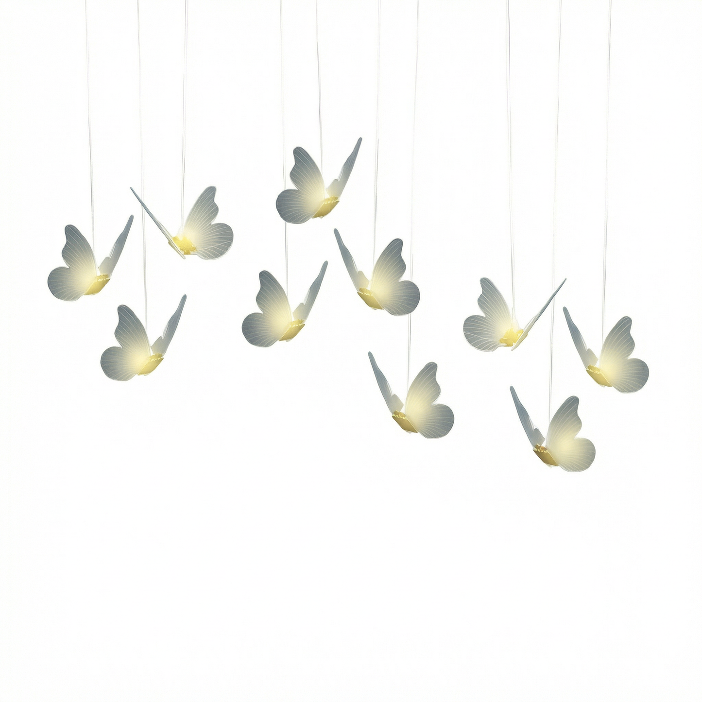 Mariposa Glow Modern Decorative Butterfly Pendant Hanging Light