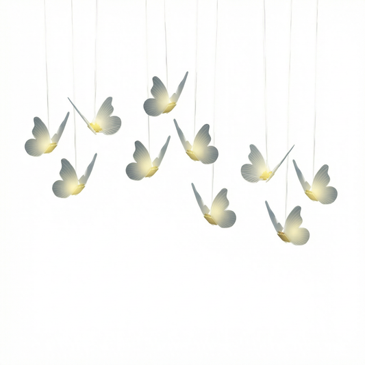 Mariposa Glow Modern Decorative Butterfly Pendant Hanging Light