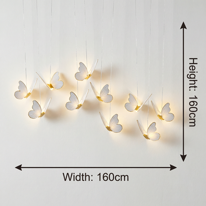 Mariposa Glow Modern Decorative Butterfly Pendant Hanging Light