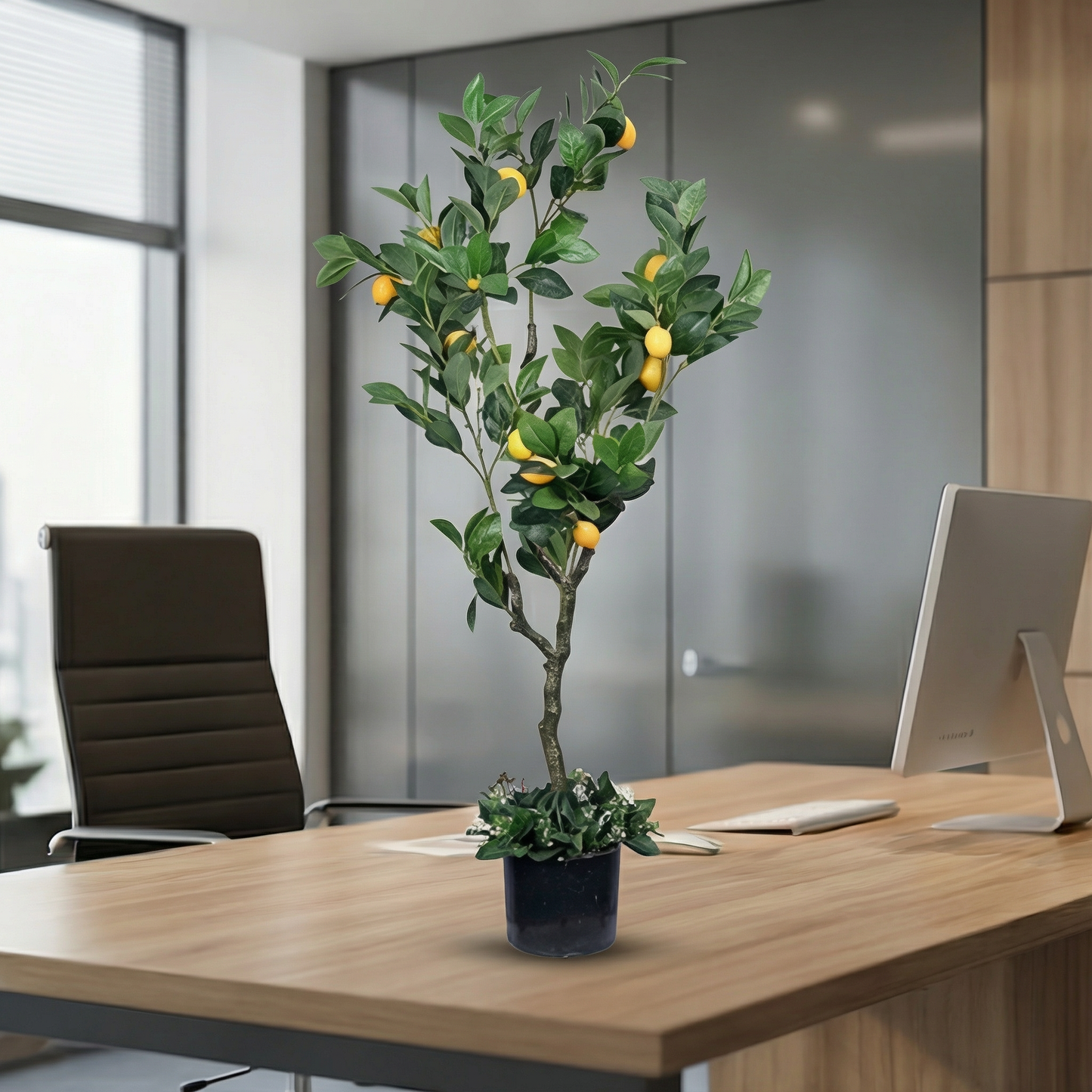 Artificial Plant Lemon Potted Fruit Tree