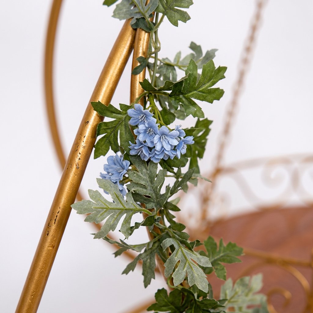 AFF Luxury Golden Floral Butterfly Hanging Swing Stand (Jhula / Display Stand)-Ganpati Stand 2Feet | AFF-Ganpatistand-01
