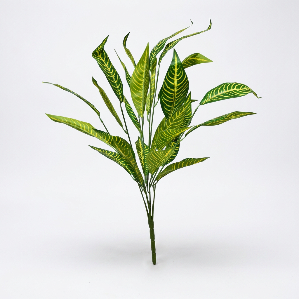 Artificial Silver Fern Leaf Bunch 55 cm – Real Touch Faux Foliage Bunch for Vase & Home Décor