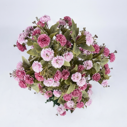 Artificial Plant Pink Blossom Pom-Pom Potted Tree