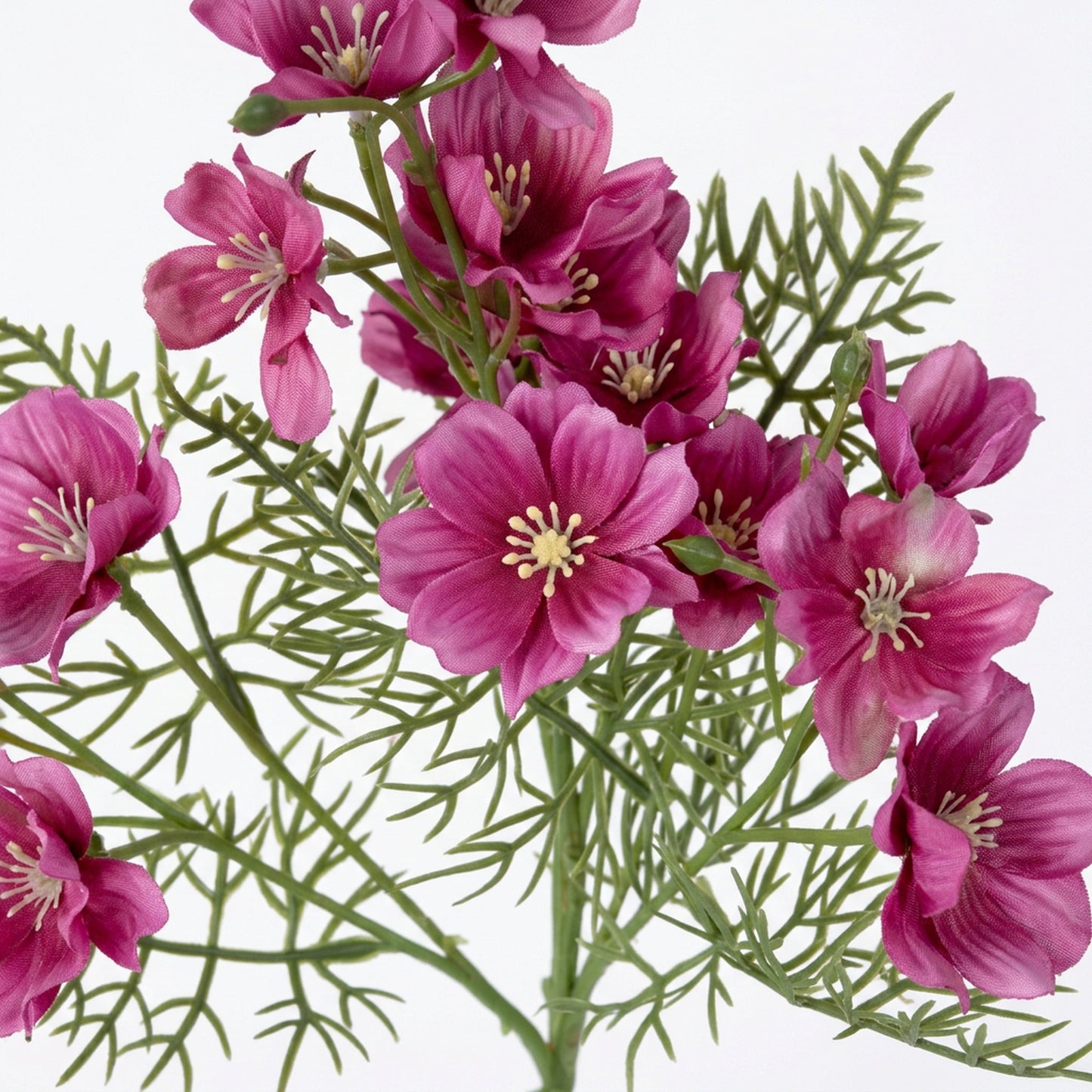 Artificial Magenta Cosmos Flower Stick 82 cm – Real Touch Faux Wildflower Spray for Vase & Home Décor