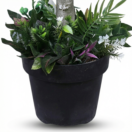 Artificial Plant Croton Petra Potted Tree