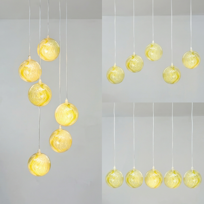 Golden Sphere Modern Decorative Pendant Hanging Light
