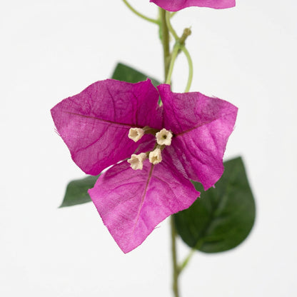 Artificial Bougainvillea Stem, 38" Tall Magenta Purple Faux Flower Branch – Real Touch Silk Bougainvillea for Vase | Home Décor, Living Room, Office Table, Entryway & Wedding Decoration