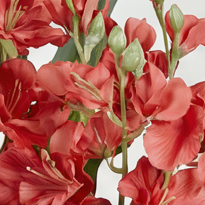 Artificial Plant Coral-Flowering Dracaena Potted Tree