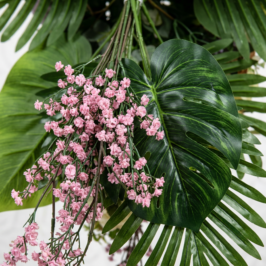 Artificial Flower English Garden & Exotic Tropics Grand Cascade