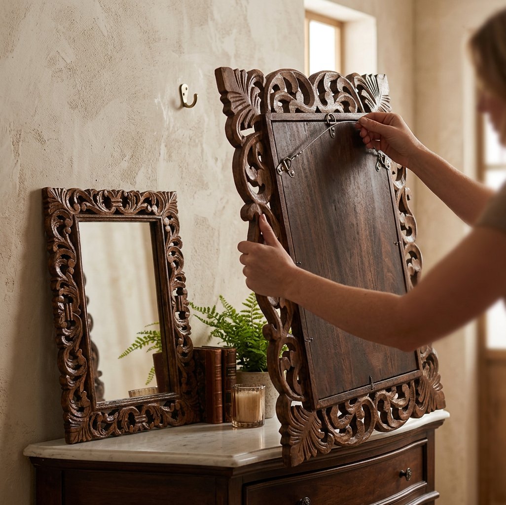 Handcrafted Wooden Frame – Wall Decor Frame for Photos, Art & Mirrors (2 Sizes)