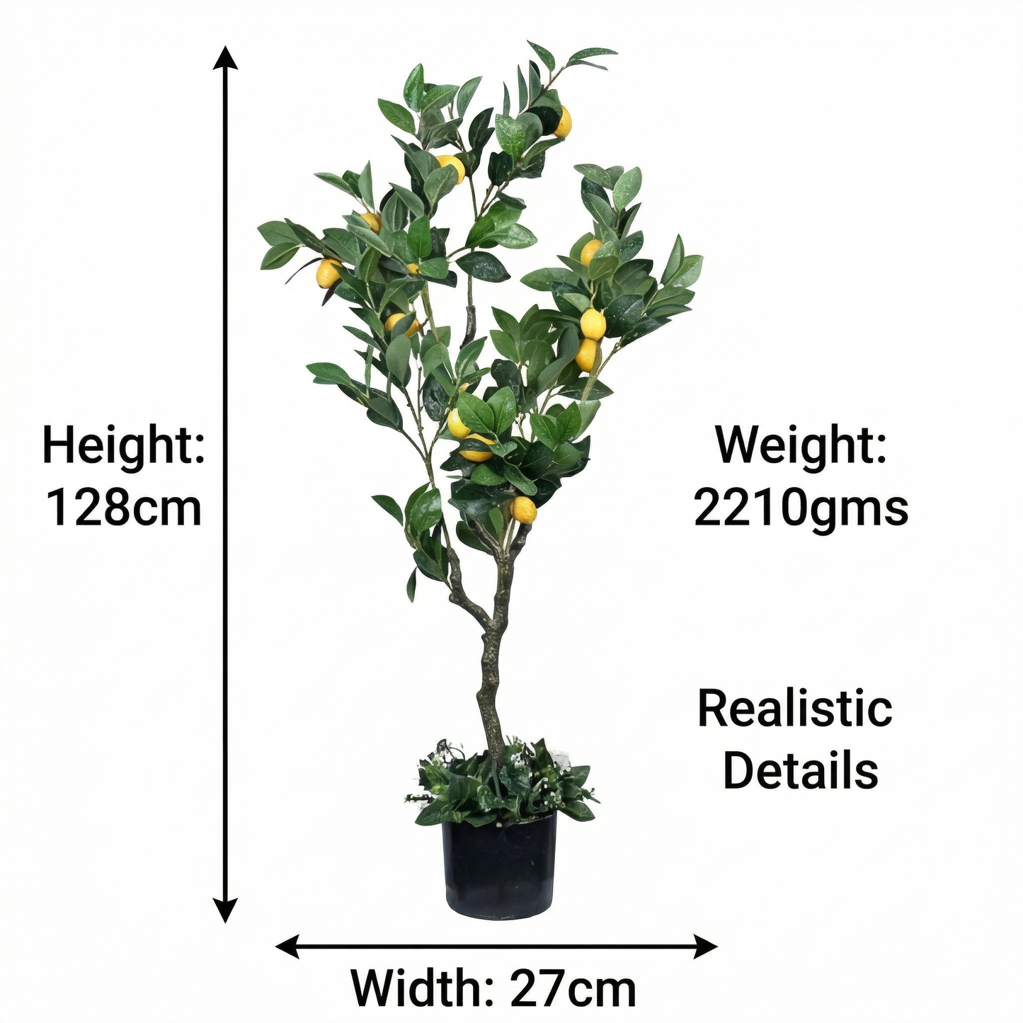 Artificial Plant Lemon Potted Fruit Tree
