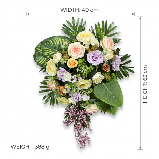 Artificial Flower English Garden & Exotic Tropics Grand Cascade