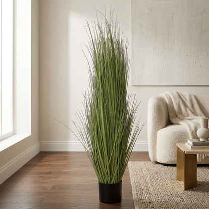Artificial Tall Grass Plant 135 cm with Pot – Real Touch Large Faux Greenery for Home & Outdoor Décor
