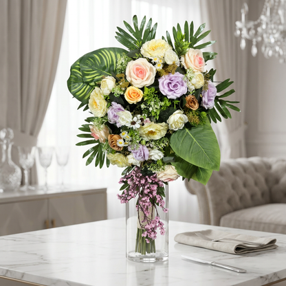 Artificial Flower English Garden & Exotic Tropics Grand Cascade