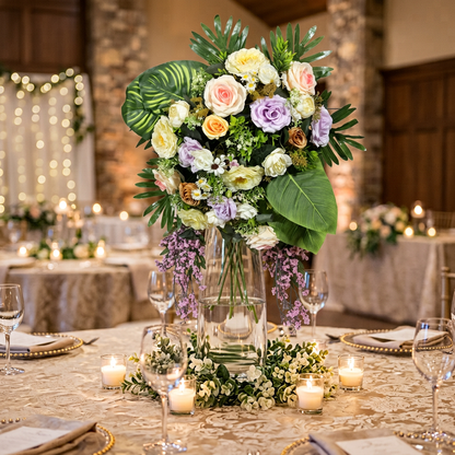 Artificial Flower English Garden & Exotic Tropics Grand Cascade