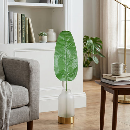 Artificial Banana Leaf Stick 97 cm – Real Touch Large Tropical Faux Leaf for Vase & Home Décor