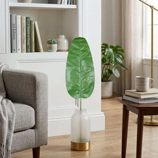 Artificial Banana Leaf Stick 97 cm – Real Touch Large Tropical Faux Leaf for Vase & Home Décor