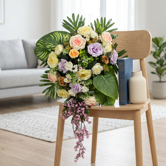 Artificial Flower English Garden & Exotic Tropics Grand Cascade