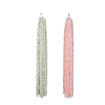 Premium Artificial White Flower Hanging Jhumar Garland – 100 cm
