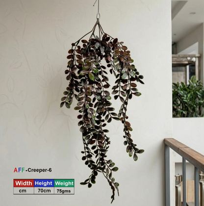 AFF Artificial Dark Brown-Green Hanging Creeper Plant (70 cm / 75g)