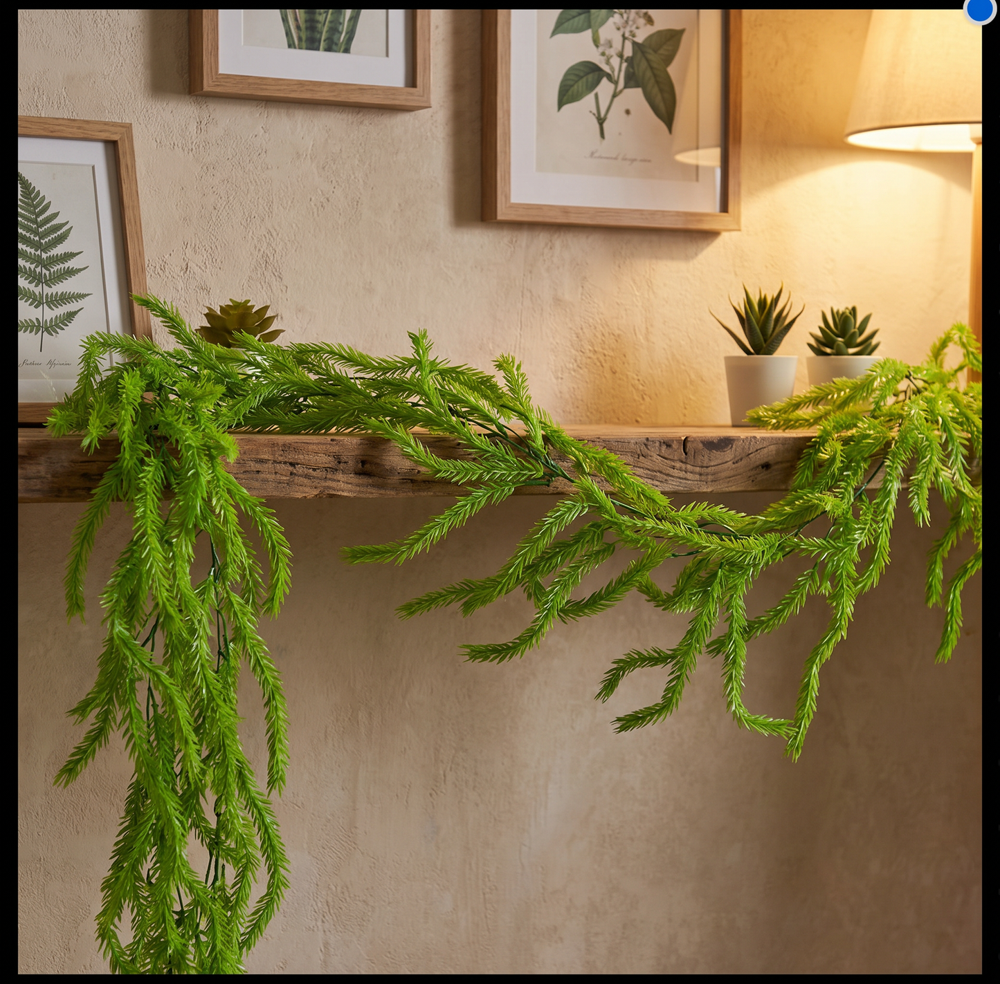 AFF Artificial Bright Green Needle Fern Hanging Creeper (90 cm / 140g)