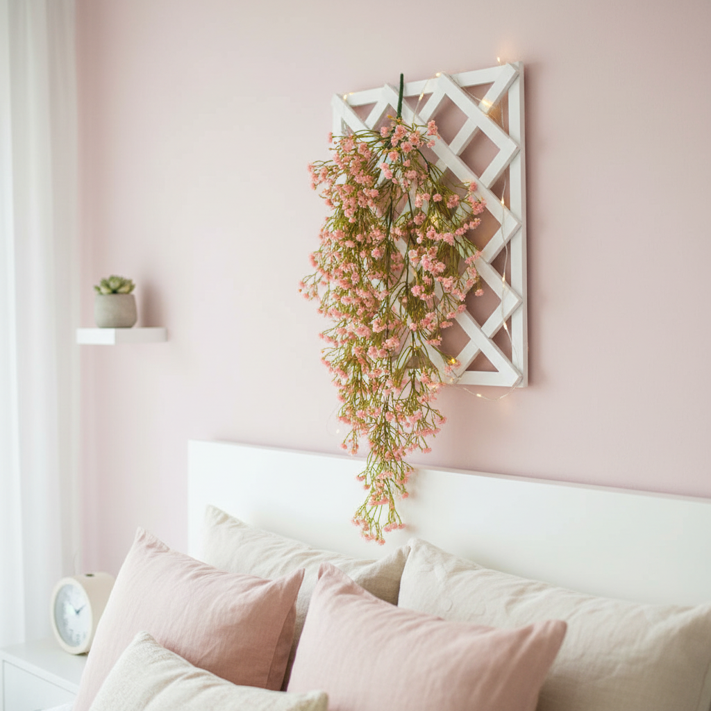 AFF Artificial Pink Gypsophila Baby's Breath Hanging Creeper (72 cm / 126g)