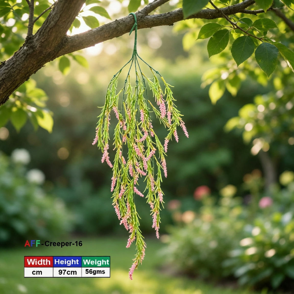 AFF Artificial Pink Lavender Bloom Hanging Creeper Plant (85 cm / 180g) | AFF-Creeper-17