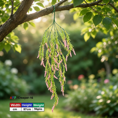 AFF Artificial Pink Lavender Bloom Hanging Creeper Plant (85 cm / 180g) | AFF-Creeper-17